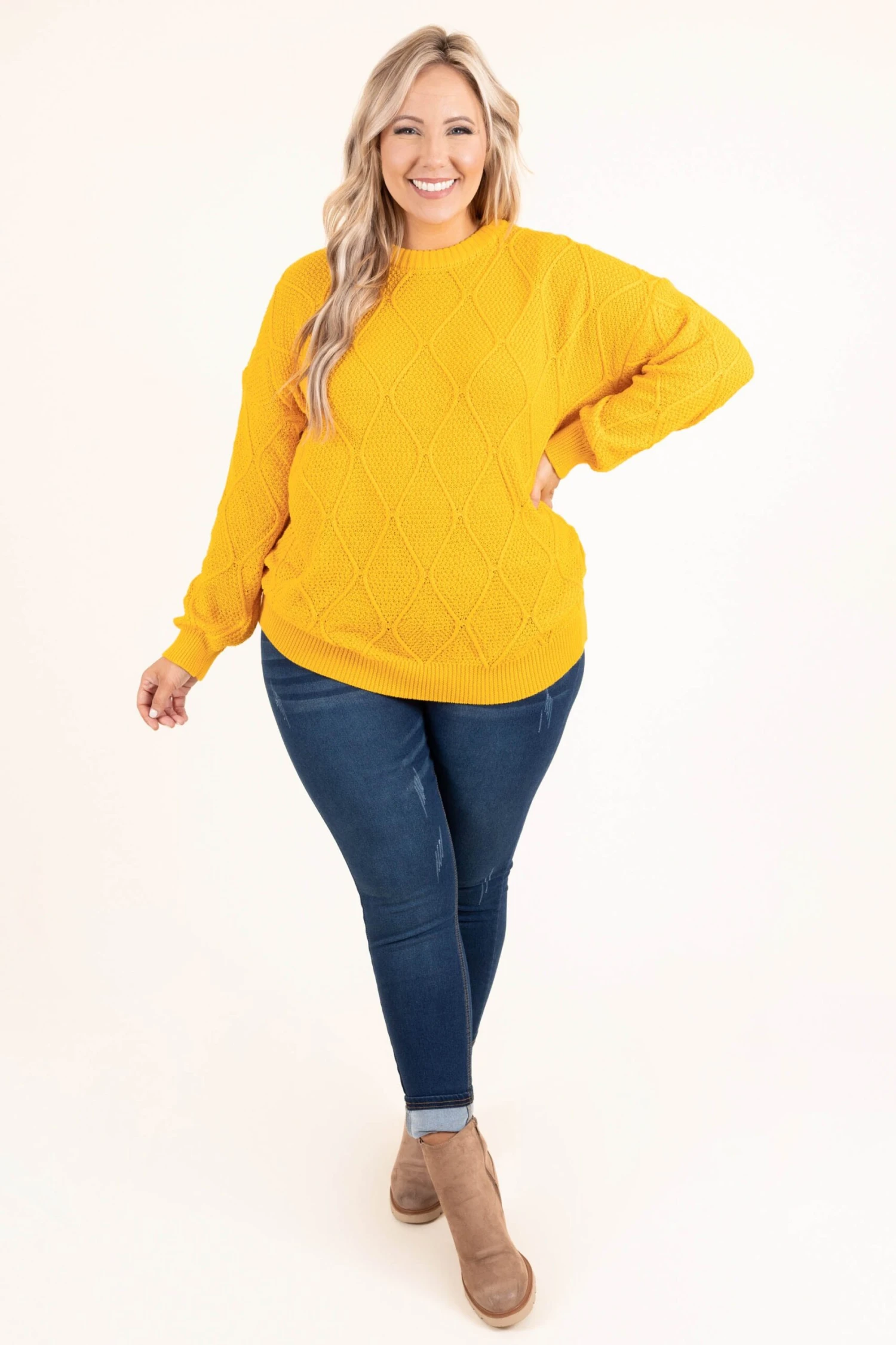 Say It Slow Tunic, Mustard 4 Say It Slow Tunic, Mustard - Image 2