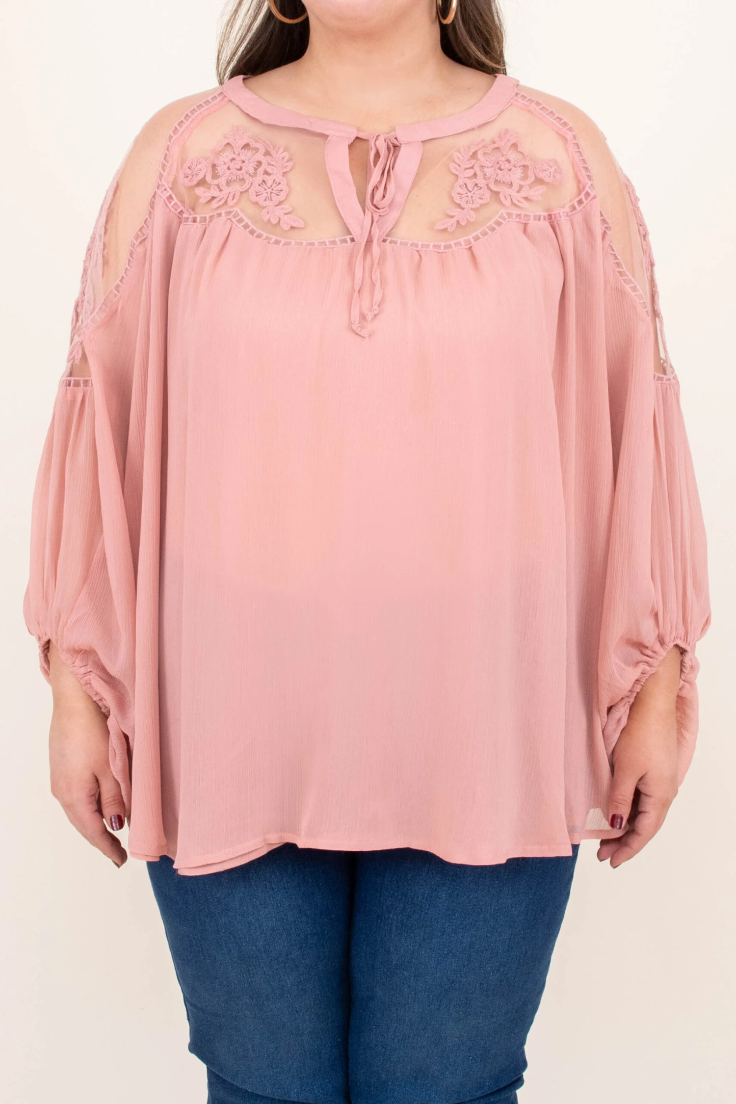 Say Something Blouse, Blush 6 Say Something Blouse, Blush - Image 4