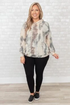 Scream And Shout Top, Taupe -Chic Soul Store ScreamAndShoutTop Taupe 9334