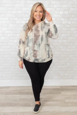 Scream And Shout Top, Taupe -Chic Soul Store ScreamAndShoutTop Taupe 9335