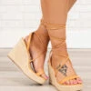 Seashells Seashells Wedges, Orange -Chic Soul Store SeashellsSeashellsWedges Orange