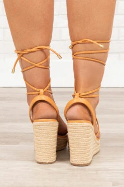 Seashells Seashells Wedges, Orange -Chic Soul Store SeashellsSeashellsWedges Orange 5