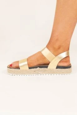 Seaside Sippin’ Sandals, Champagne -Chic Soul Store SeasideSippin Sandals Champagne 4