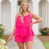 Seaside Strolls Romper, Hot Pink 1 Seaside Strolls Romper, Hot Pink -Chic Soul Store SeasideStrollsRomper 2024 05 02T16 12 31.273Z