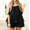Seaside Strolls Romper, Black