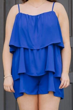 Seaside Strolls Romper, Royal Blue 14 Seaside Strolls Romper, Royal Blue -Chic Soul Store SeasideStrollsRomper RoyalBlue 2