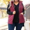 Seasons Change Vest, Burgundy -Chic Soul Store SeasonsChangeVest Burgundy 3