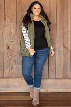 Seasons Change Vest, Olive -Chic Soul Store SeasonsChangeVest Olive 2