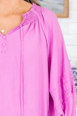 Secret Garden Blouse, Lavender -Chic Soul Store SecretGardenBlouse Lavender 3