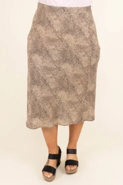 See My Spots Skirt, Taupe 10 See My Spots Skirt, Taupe -Chic Soul Store SeeMySpotsSkirt Taupe 8680