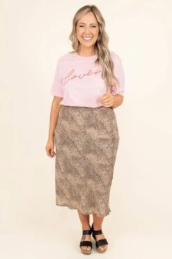 See My Spots Skirt, Taupe 9 See My Spots Skirt, Taupe -Chic Soul Store SeeMySpotsSkirt Taupe 8682