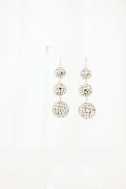 See You At The Disco Earrings, Silver