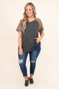See You Never Top, Charcoal -Chic Soul Store SeeYouNeverTop Charcoal 8864