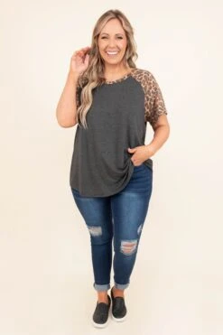 See You Never Top, Charcoal -Chic Soul Store SeeYouNeverTop Charcoal 8865