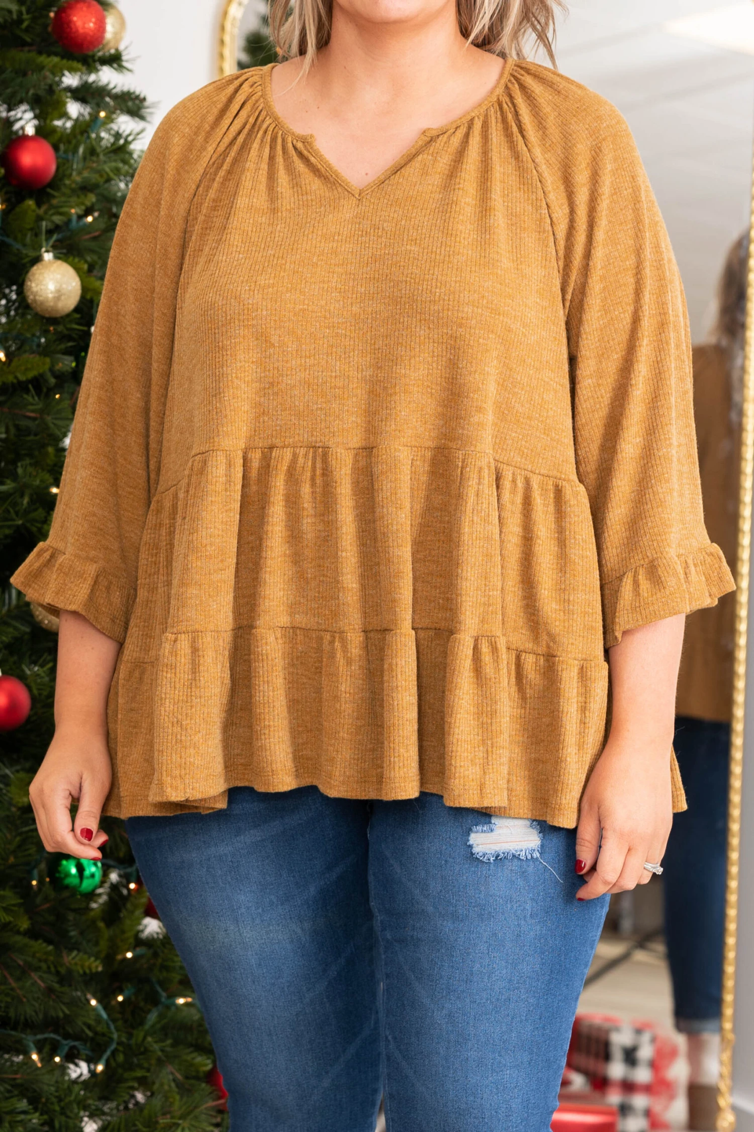 See You Tonight Top, Camel 6 See You Tonight Top, Camel - Image 4