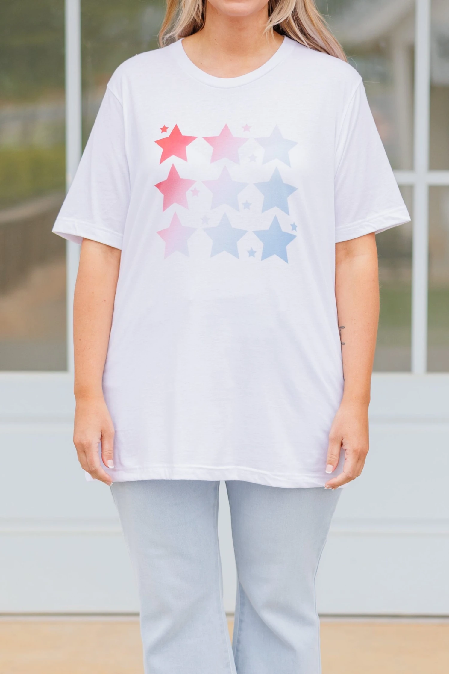 Seeing Bright Stars Tee, White 6 Seeing Bright Stars Tee, White - Image 4