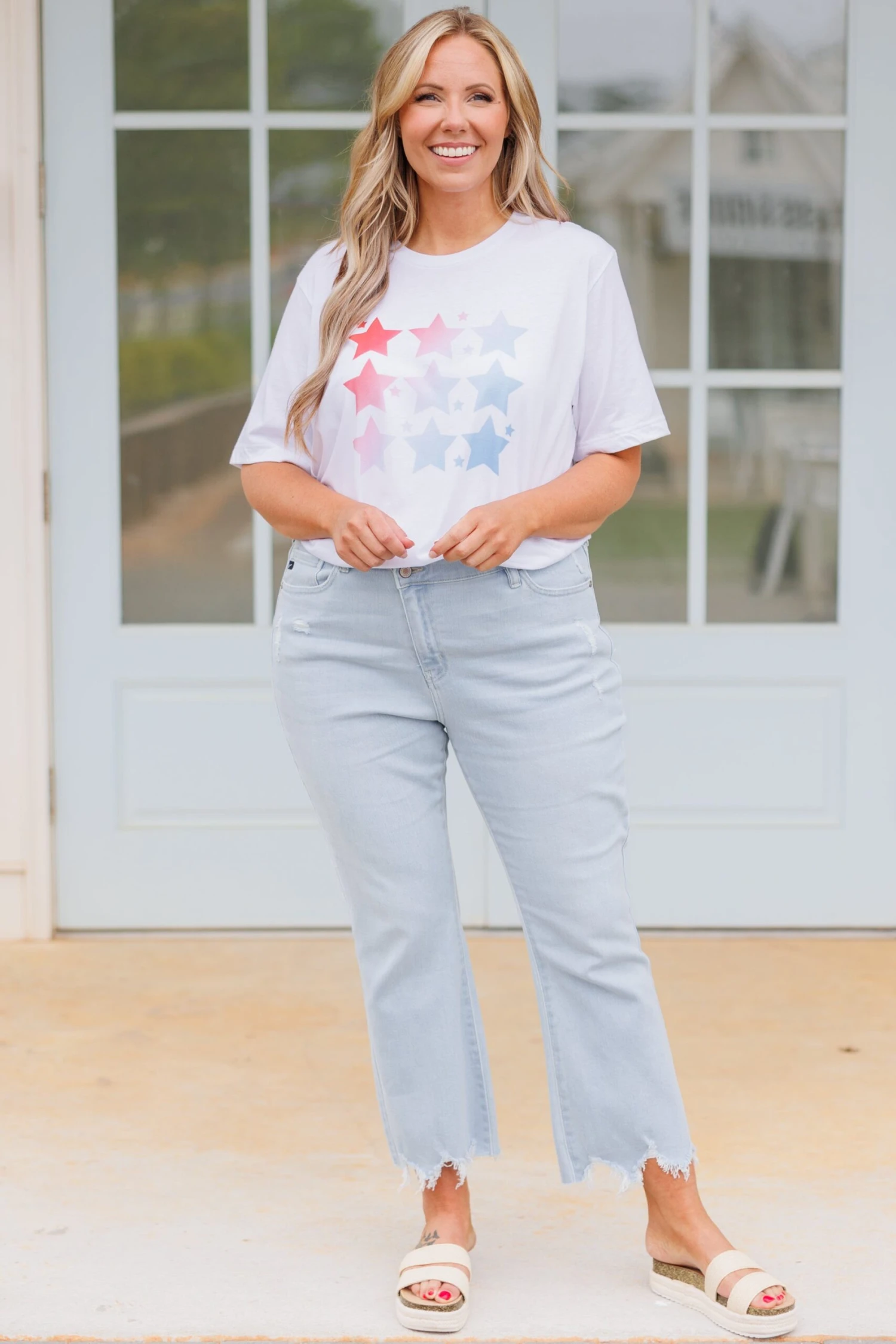 Seeing Bright Stars Tee, White 5 Seeing Bright Stars Tee, White - Image 3