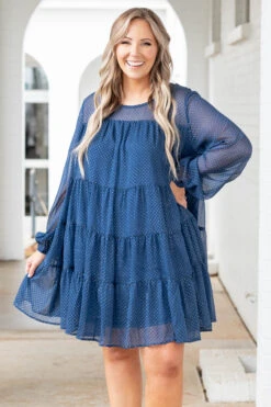 Seems Like Forever Dress, Navy