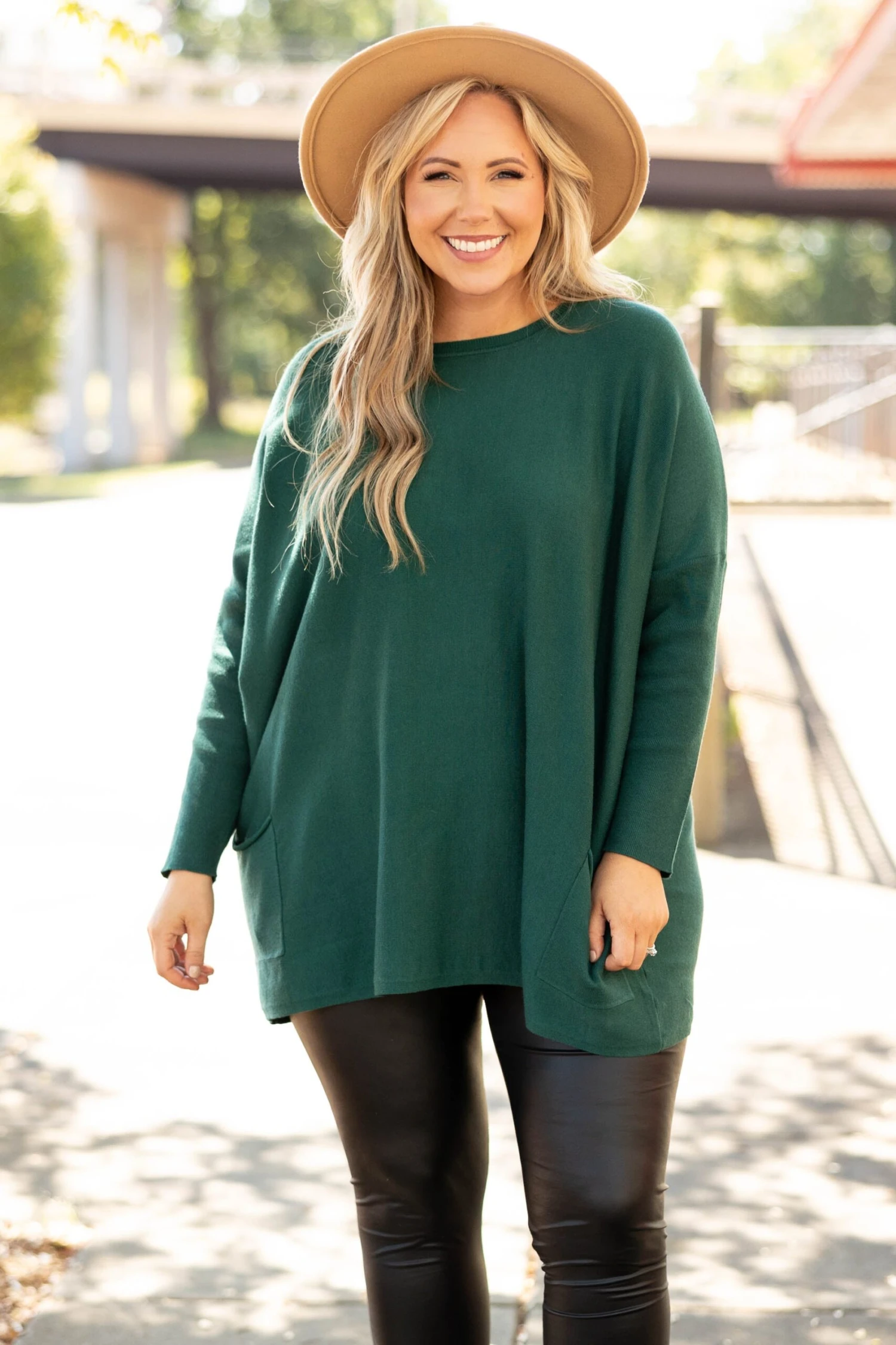 Send Your Approval Tunic, Hunter Green 3 Send Your Approval Tunic, Hunter Green