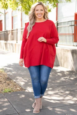 Send Your Approval Tunic, Red 10 Send Your Approval Tunic, Red -Chic Soul Store SendYourApprovalTunic Red 1192