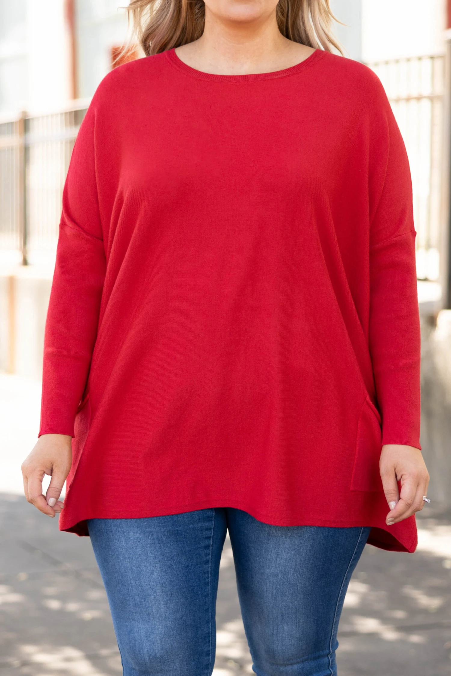 Send Your Approval Tunic, Red 6 Send Your Approval Tunic, Red - Image 4