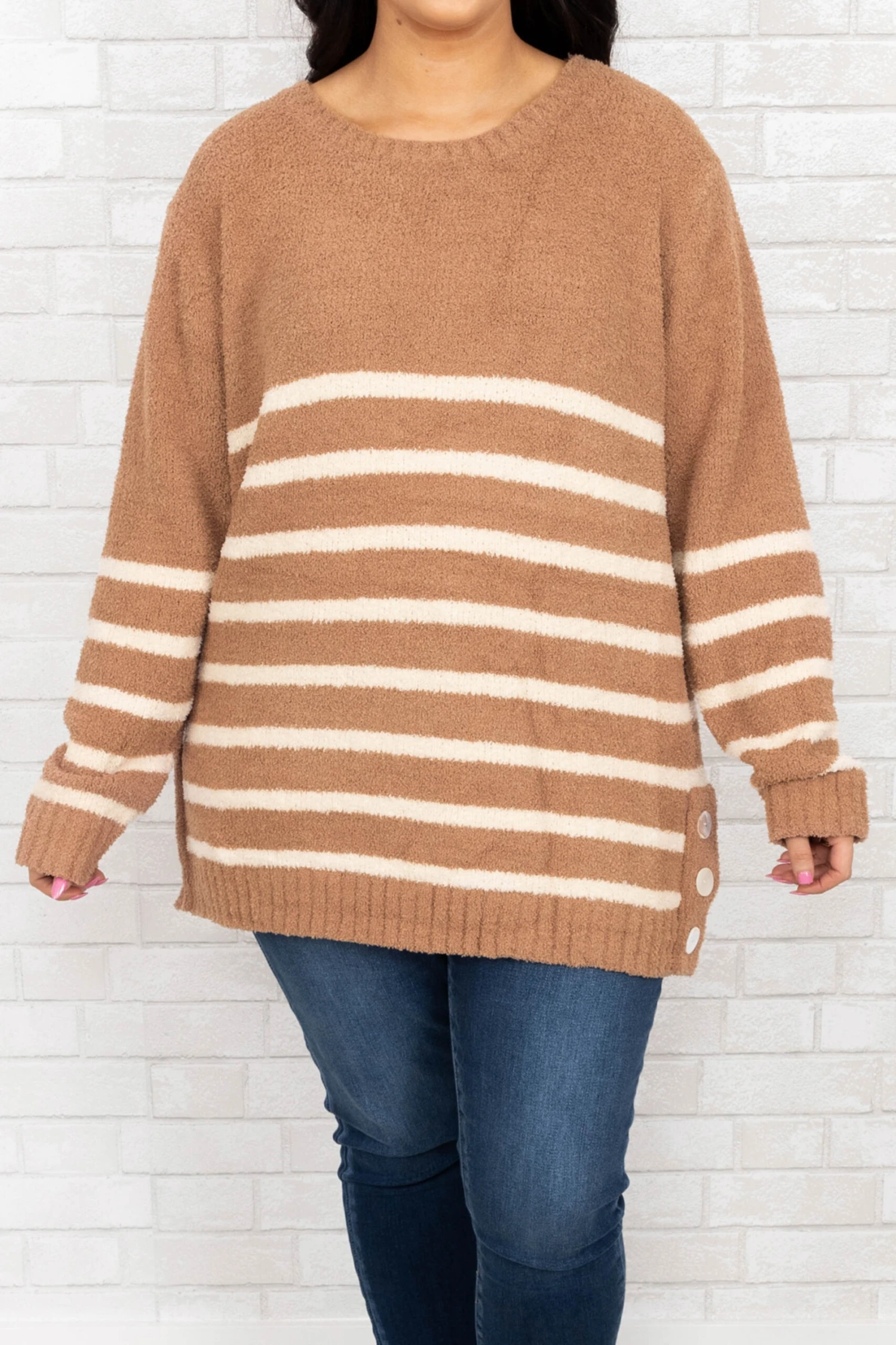 Series Of Notes Sweater, Camel 6 Series Of Notes Sweater, Camel - Image 4