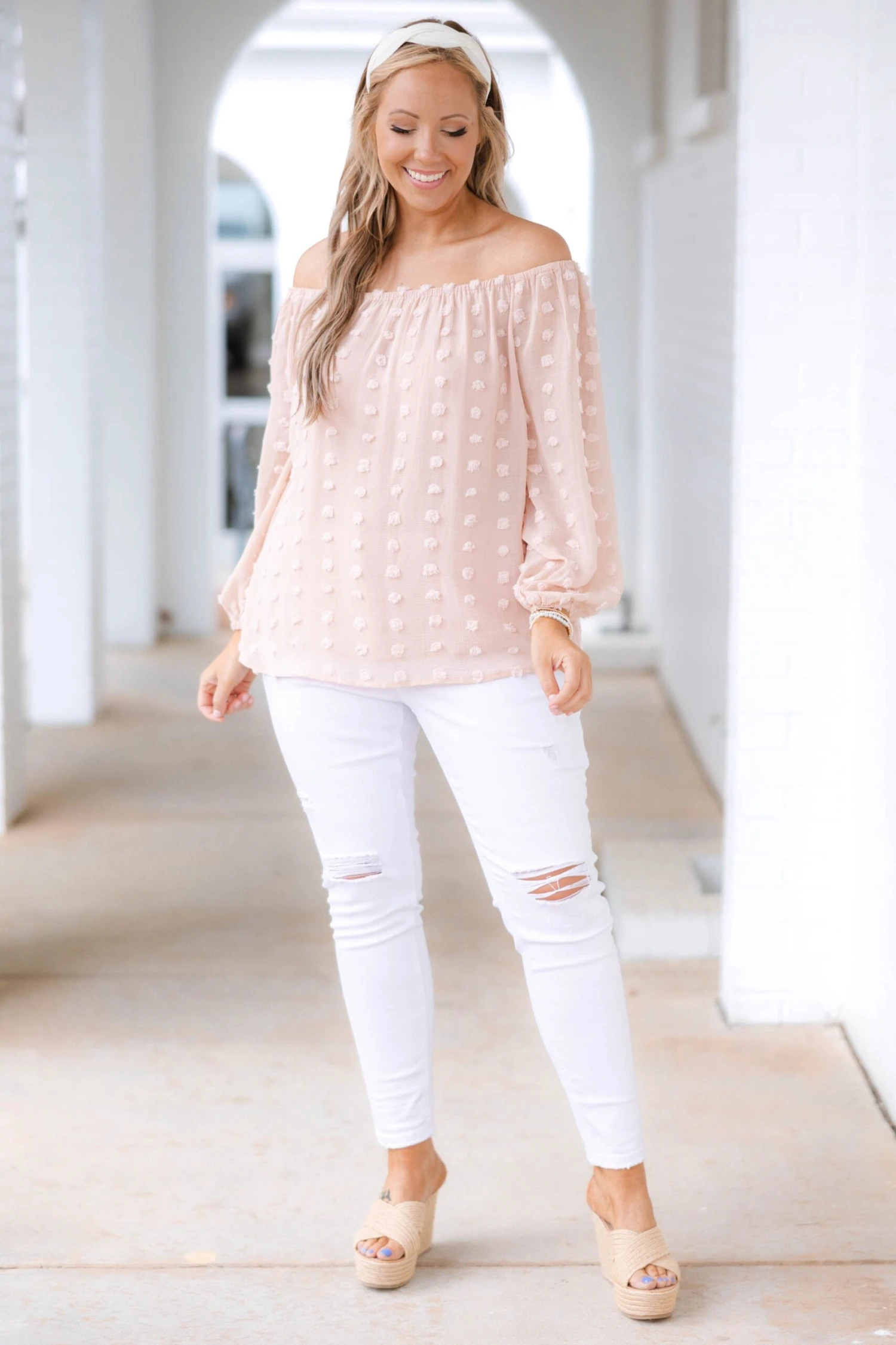 Set My Heart At Ease Top, Peach 4 Set My Heart At Ease Top, Peach - Image 2