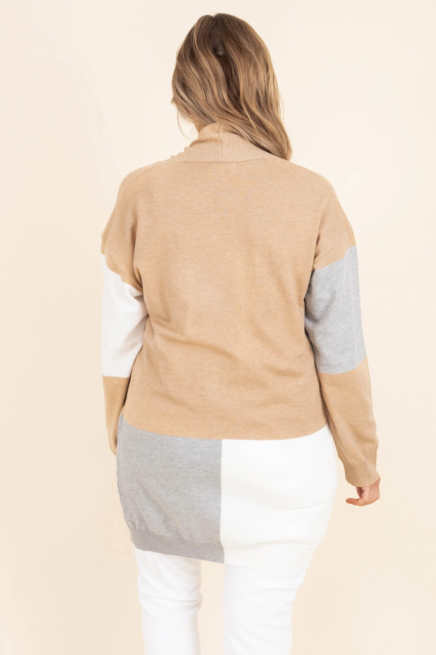 Setting Standards Cardigan, Oatmeal 7 Setting Standards Cardigan, Oatmeal - Image 5