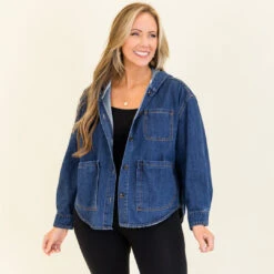 Shades Of You Jacket, Dark Wash