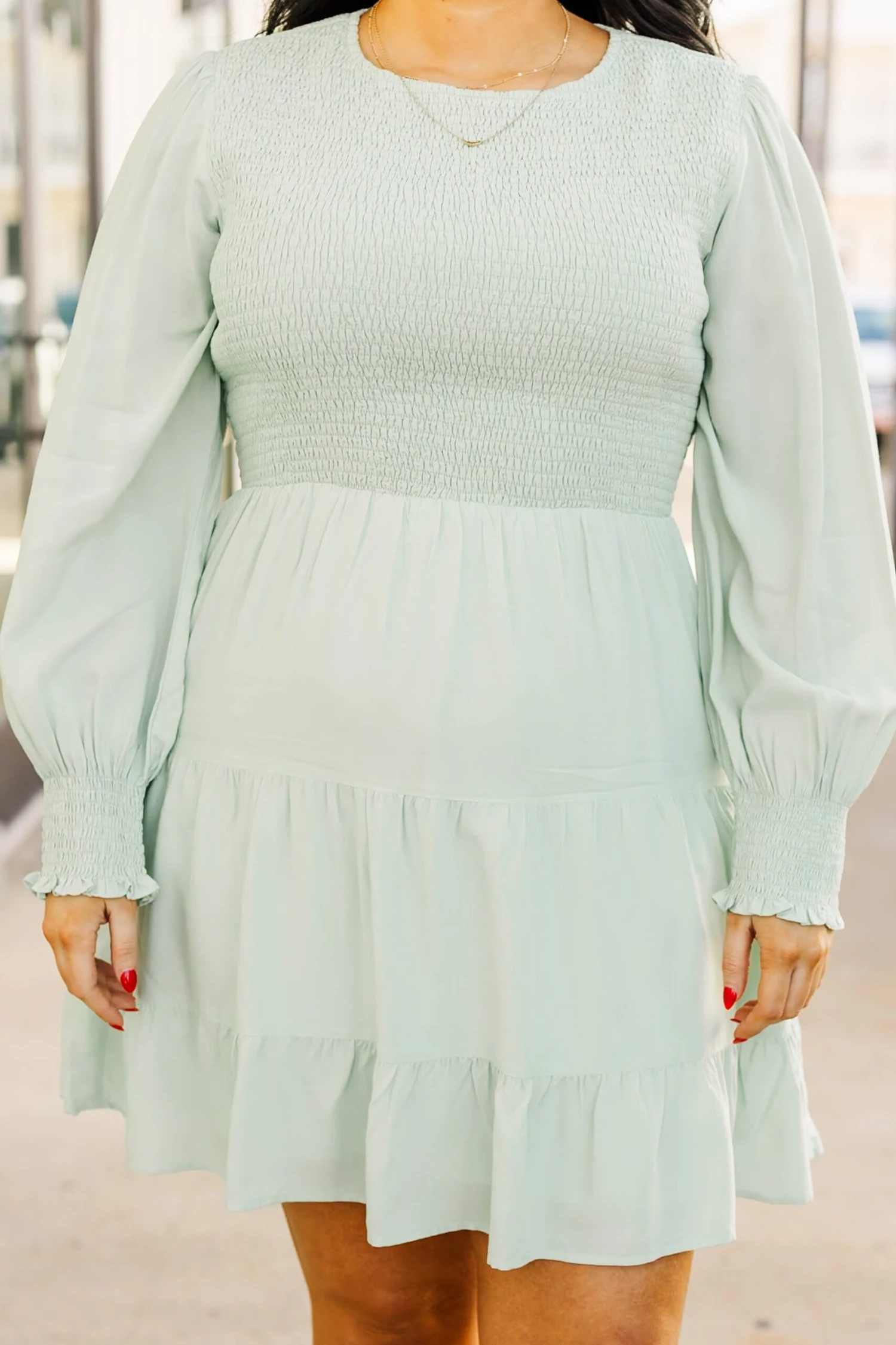 Sharp Whitted Dress, Sage 7 Sharp Whitted Dress, Sage - Image 5