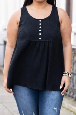 She Got Away Tank, Black -Chic Soul Store SheGotAwayTank Black 9650