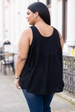 She Got Away Tank, Black -Chic Soul Store SheGotAwayTank Black 9651