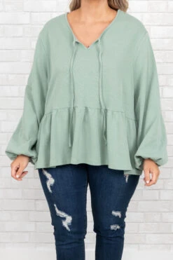 She Loves Me Top, Green -Chic Soul Store SheLovesMeTop Green 9812