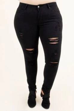 She Ready Jeggings, Black -Chic Soul Store SheReadyJeggings Black 5312