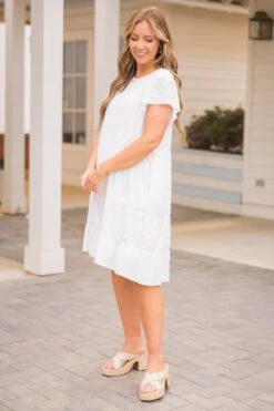 She's A Diamond Dress, White -Chic Soul Store She sADiamondDress White 1