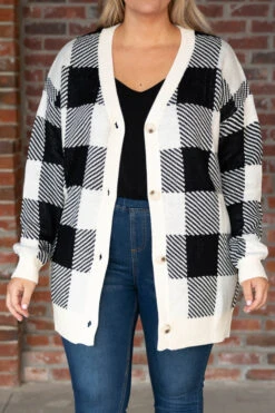 She's Classy Cardigan, Ivory -Chic Soul Store She sClassyCardigan Ivory 9949