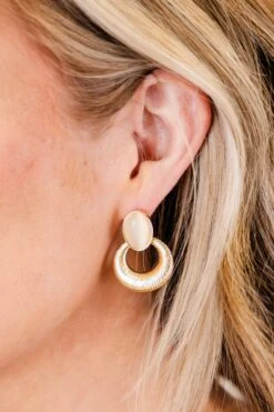 Shifting Stars Earrings, Gold