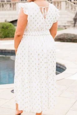 Shining Brightly Maxi Dress, White 13 Shining Brightly Maxi Dress, White -Chic Soul Store ShiningBrightlyMaxiDress White 2