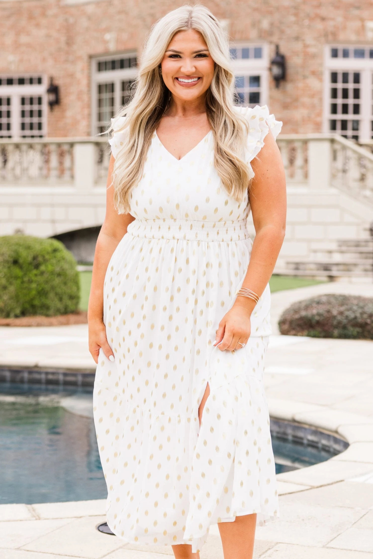 Shining Brightly Maxi Dress, White 4 Shining Brightly Maxi Dress, White - Image 2