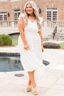 Shining Brightly Maxi Dress, White 10 Shining Brightly Maxi Dress, White -Chic Soul Store ShiningBrightlyMaxiDress White 4