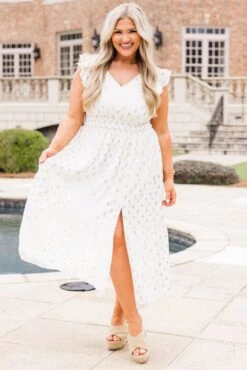 Shining Brightly Maxi Dress, White 11 Shining Brightly Maxi Dress, White -Chic Soul Store ShiningBrightlyMaxiDress White 5