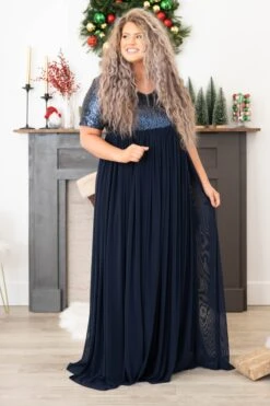 Shining Like A Diamond Dress, Navy 10 Shining Like A Diamond Dress, Navy -Chic Soul Store ShiningLikeADiamondDress Navy 0807