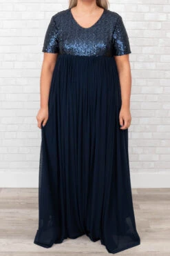 Shining Like A Diamond Dress, Navy 11 Shining Like A Diamond Dress, Navy -Chic Soul Store ShiningLikeADiamondDress Navy 9978