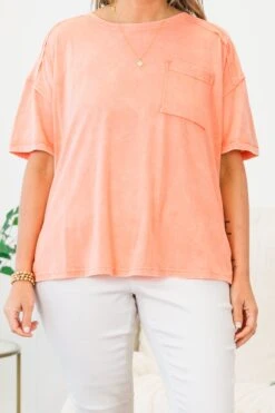 Should We Talk Top, Coral -Chic Soul Store ShouldWeTalkTop Coral 3