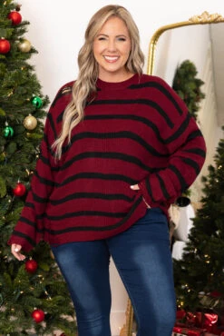 Show Me Your World Sweater, Burgundy