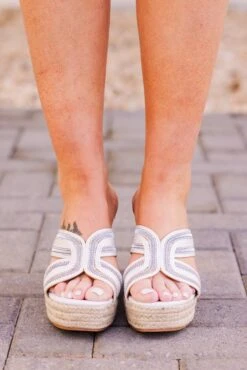 Side Step With Me Wedges, White 12 Side Step With Me Wedges, White -Chic Soul Store SideStepWithMeWedges White 3