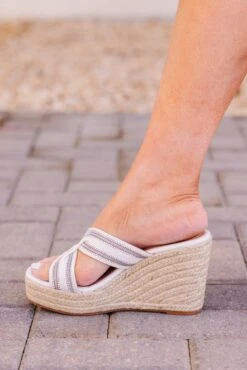 Side Step With Me Wedges, White 11 Side Step With Me Wedges, White -Chic Soul Store SideStepWithMeWedges White 4