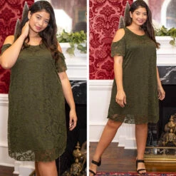 Once In A Lifetime Dress, Olive -Chic Soul Store SidebySide1 289c0ecb fdfb 4b5c 95ea 8f96e322192f