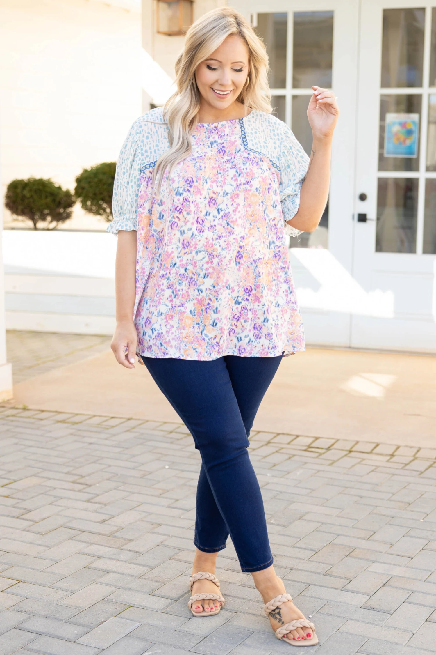 Silence Awaits Top, Aqua 4 Silence Awaits Top, Aqua - Image 2