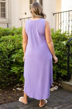 Simple Truths Midi Dress, Lavender 12 Simple Truths Midi Dress, Lavender -Chic Soul Store SimpleTruthsMidiDress Lavender